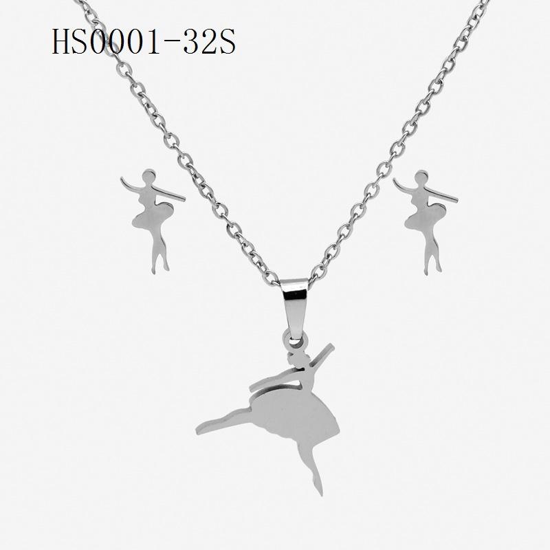 1 комплект элегантных женских подвесных ожерелий с подвесками и серьгами для пирсинга — фото 29