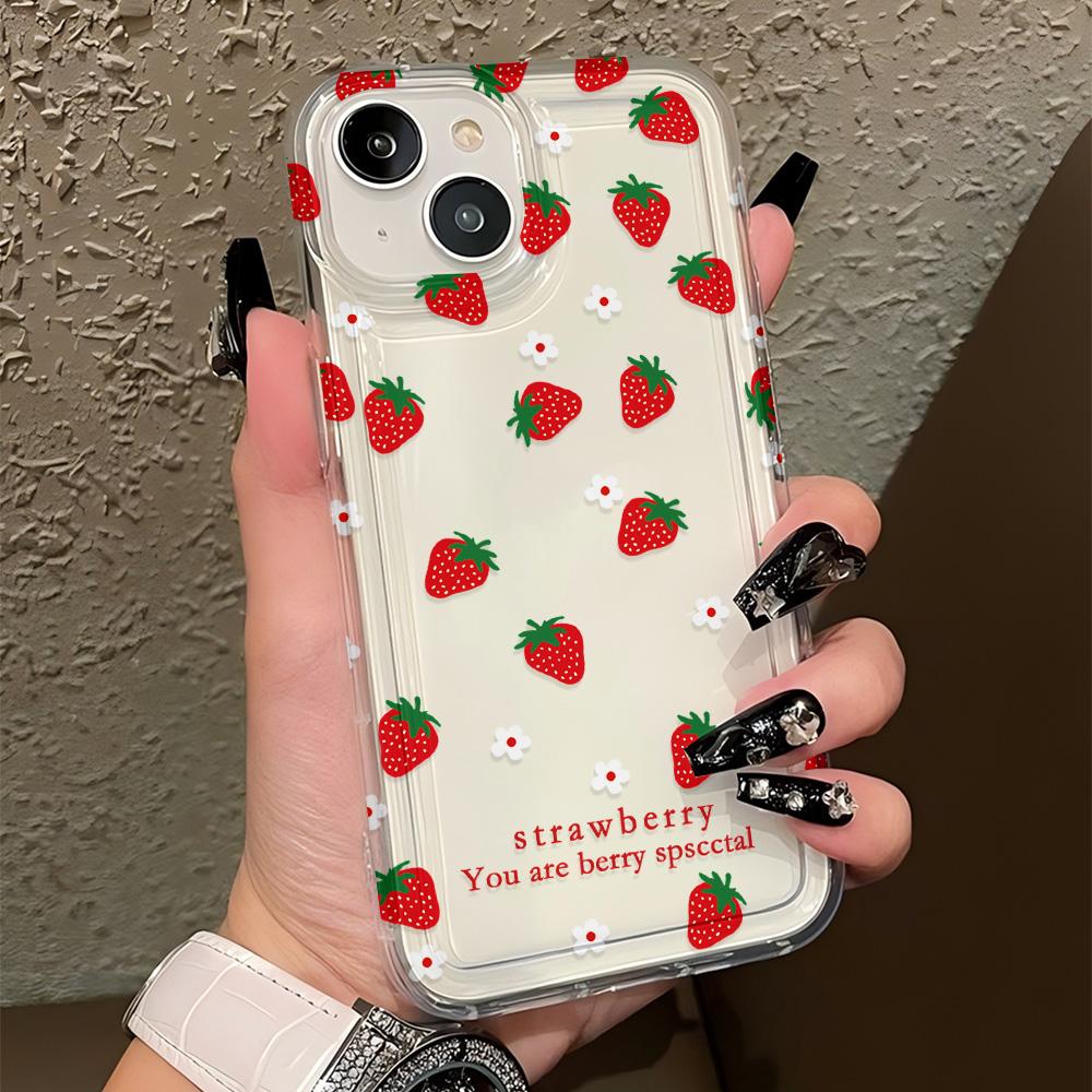 

Cute S-Strawberry S-Shortcake Phone Case For Samsung Galaxy A55 A35 A15 A54 A34 A24 A14 A05 A13 A73 A53 A33 A23 4G 5G Back Cover Samsung A02 4G