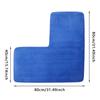 Bathroom Absorbent Foot Mat Shower Room L-Shaped Furry Flannel Bathroom Floor Mat Thick Nonslip Bathroom Mat Toilet Entrance Mat