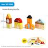 Blocks Train Rail Track Set Wooden Track Railway Toys Wooden Train Track DIY Railway Road Track
