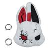 Dark Style Rabbit Plush Keychain Cute Rabbit Toy Stylish Keyrings Pendant Accessory For Bag Keys And Home Decors