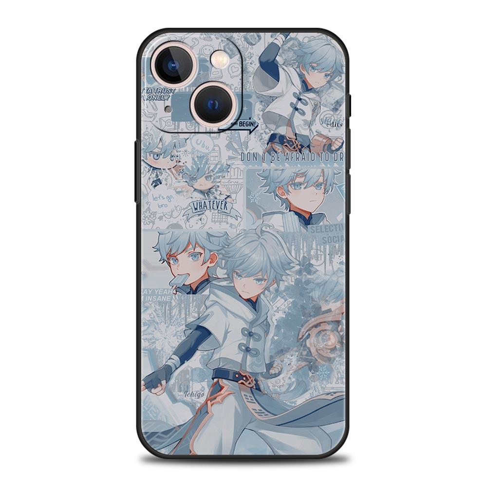 Genshin Impact Top Games Luxury Phone Case For iPhone 13 15 14 12 Mini 11 Pro MAX XR X SE XS 7 8 Plus Silicone Protection Cover