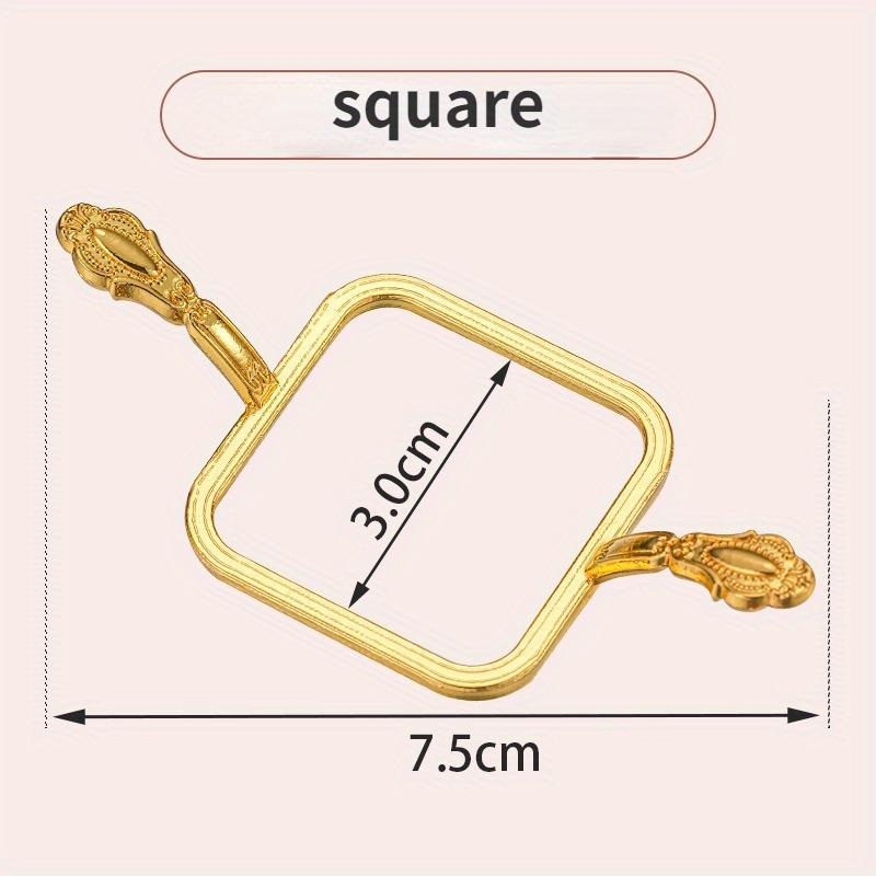 2PCS Lacquer Wax Mold Hardware Pattern Circle Mold Lacquer Seal Stamping and Shaping Device Metal Wax Sealing Mold