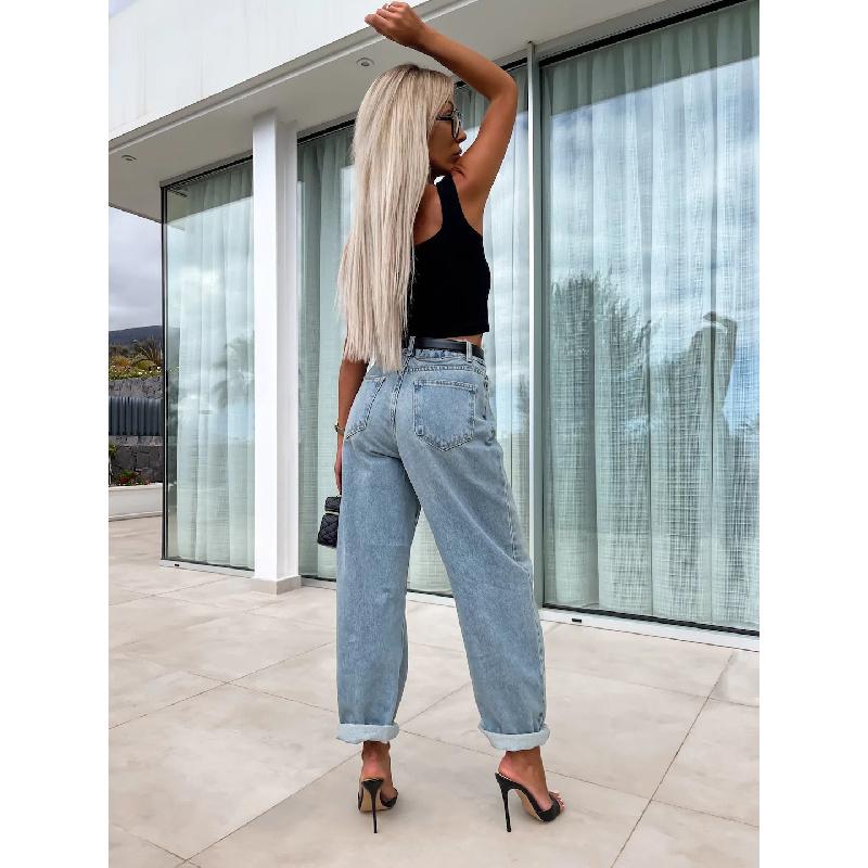 2026 Spring and Autumn Street Fashion Casual Loose Women's Jeans
