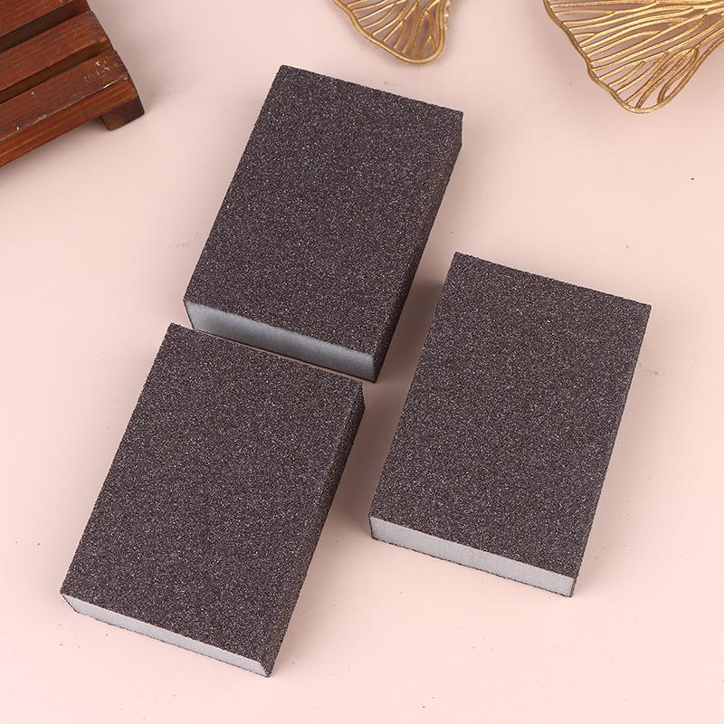 3Pcs Polishing Grinding Sponge Pads Manual Sanding Sponge Blocks Reusable Washable For Metal Wood Drywall Glass Polishing