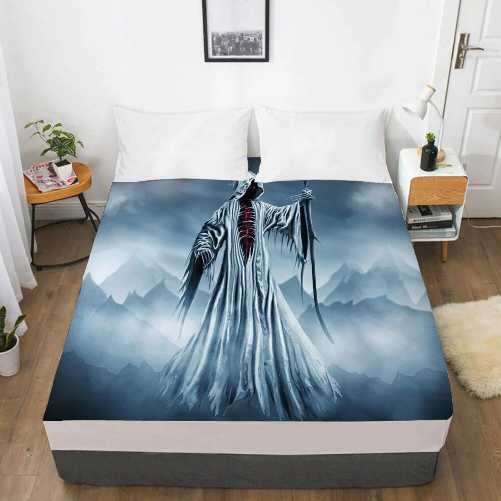 Cartoon Hallowmas Children's Elastic fitted sheet bed sheet With An Elastic Band Mattress Cover Bed cover for kids scarecrow