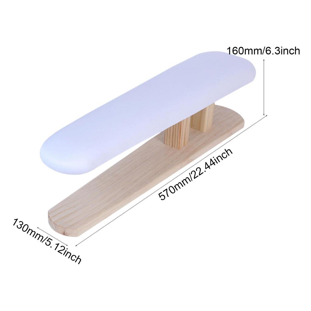 Mini Ironing Board with Wooden Base for Household Laundry Room Garments