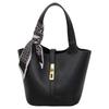 Trendy Cross-Buckle Bucket Bag: Versatile, High-End Fashion Handbag