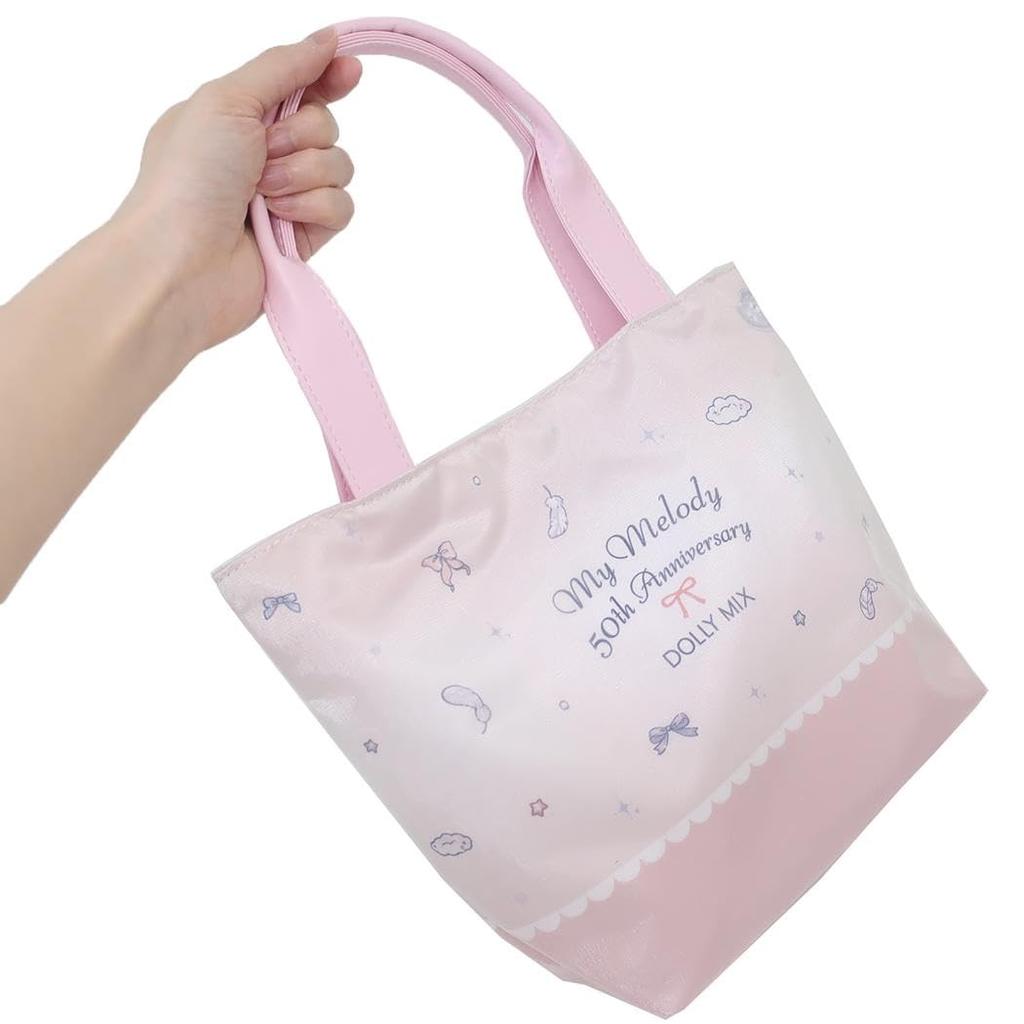 Marimo Craft My Melody x Dolly Pearl Mini Tote Bag, W280 x H200 x D100mm, SRDM-028