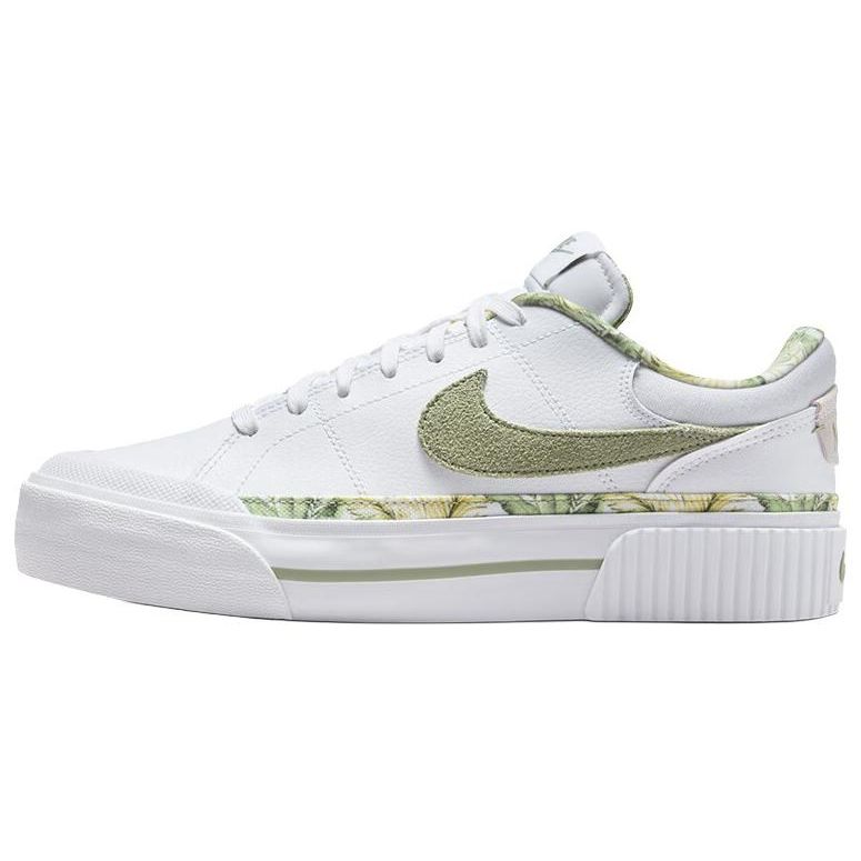 Nike Court Legacy Lift Tropical Women Sneakers White Multi-Color Gum-Medium-Brown HF5054-100