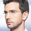 Flexible Ultralight Rimless Reading Glasses for Men Women Memory Metal Presbyopic Eyeglasses Strength +1.0 to +4.0