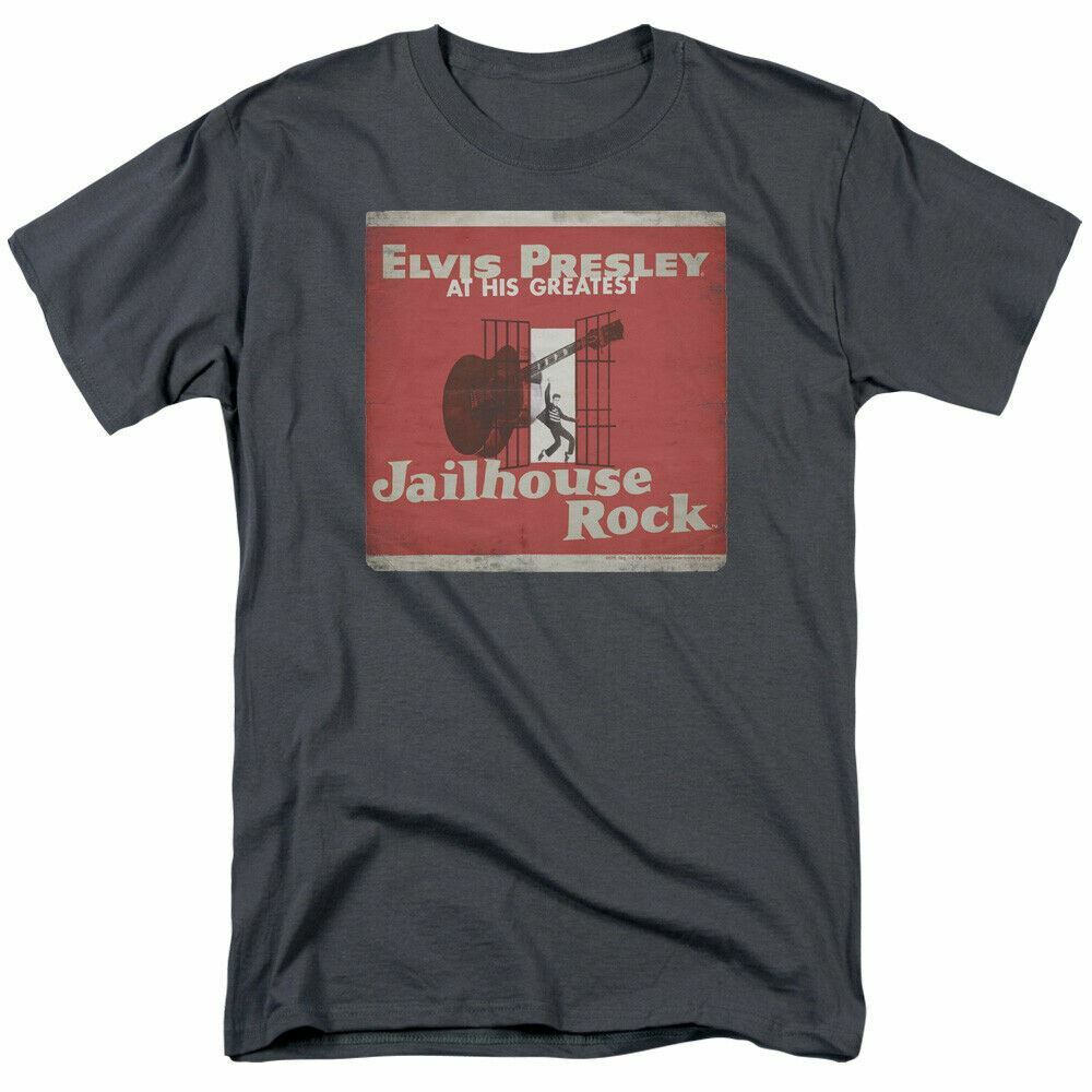Elvis Presley Greatest T Shirt Mens Licensed The King Tee Charcoal M