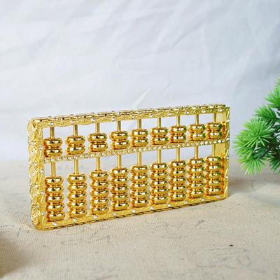 Counting Bead Abacus Alloy Decoration Adornment Mini Educational Desktop Ornament for