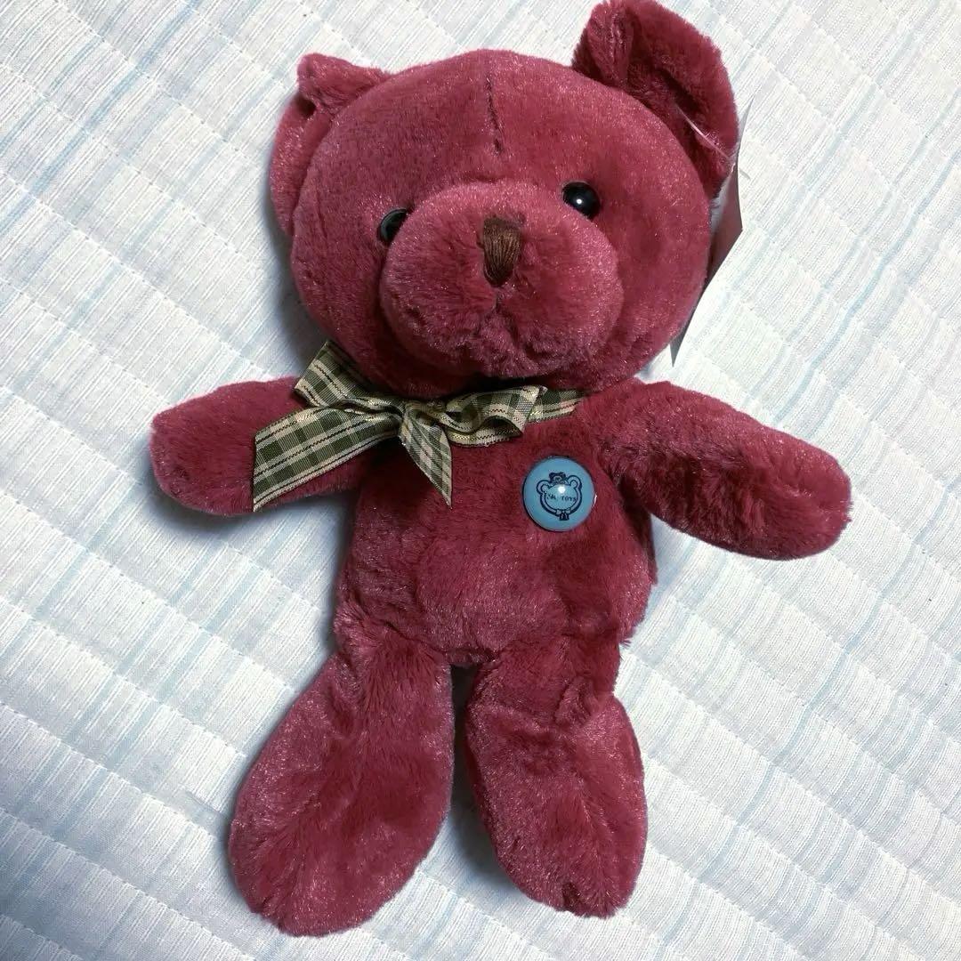 

[USED] Rare Tateshina Teddy Bear Museum Red Teddy Bear