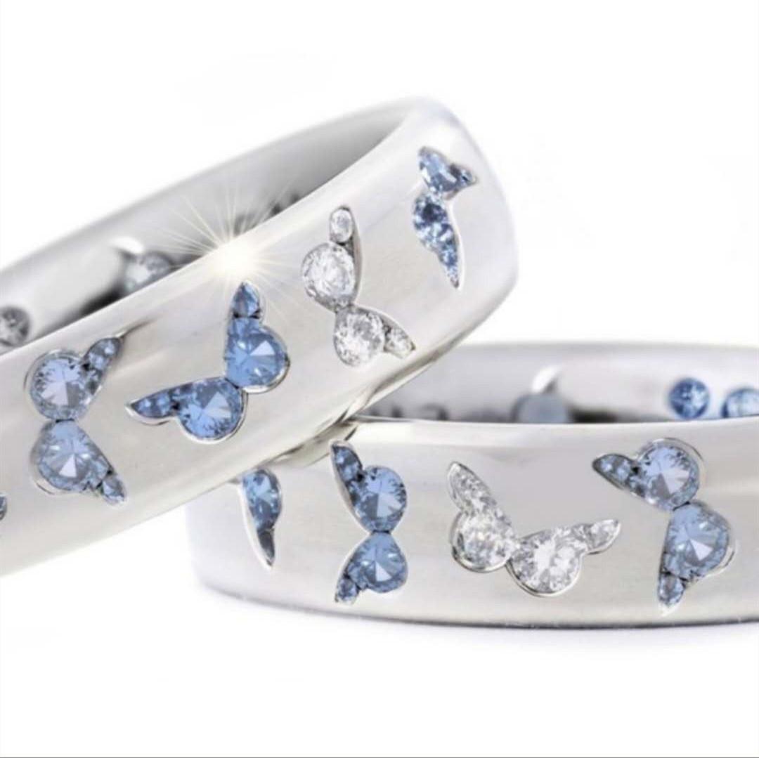 

Sanjie Butterfly Zircon Ring - Exquisite, Colorful, and Cute Size 9