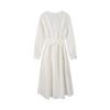 Lap Henley Neck Waist Tie Long Dress As1wo262