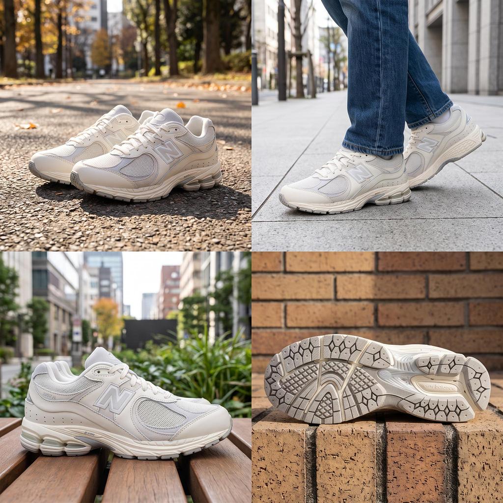 New Balance 2002R White Sea Salt Unisex Sneakers Raw-Cashew M2002RWP