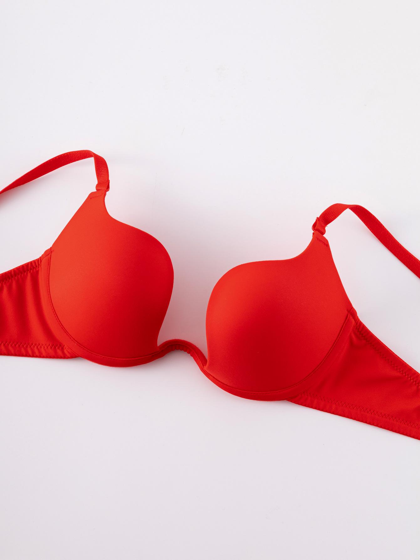 

Deep U-Shaped Backless Wedding and Evening Gown Bra 42D яскраво-червоного кольору