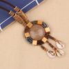 Bohemian Retro Exotic Style Handmade Bohemian Geometric Pendant Ethnic Tribal Style Jewelry Niche Necklace