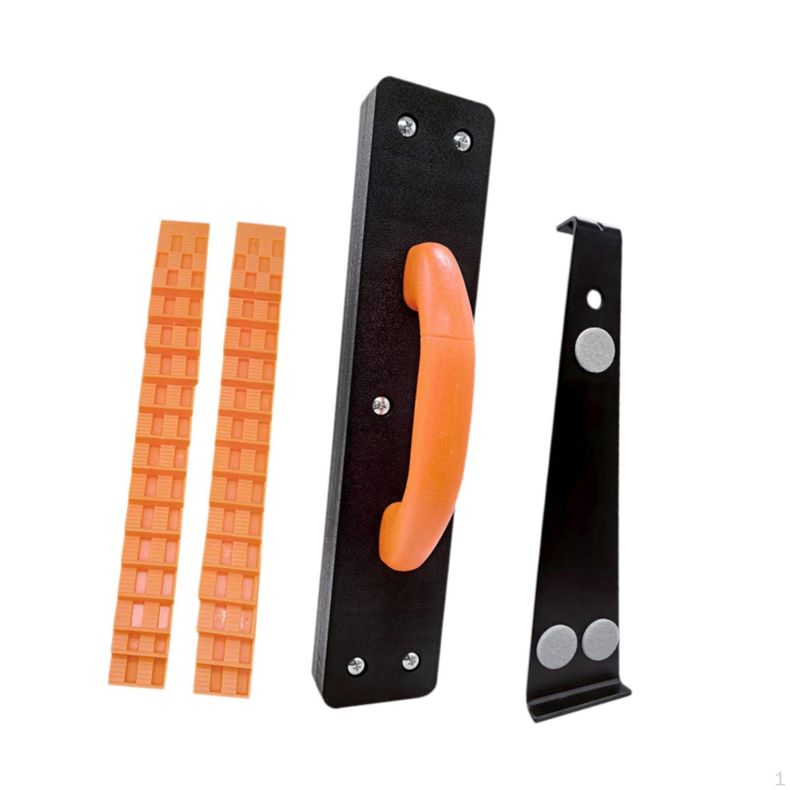 

Набор инструментов для укладки напольного покрытия, блок для подбивки тяговых планок для самостоятельного укладки полов из твердой древесины и нейлона оранжевый