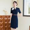 Elegantes Damen-Berufskleid mit kurzen Ärmeln