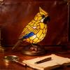Buntglas Vogel Lampe Licht USB Betrieben Harz Vogel Nachtlicht Zuhause Büro Wohnzimmer Schlafzimmer Schreibtisch Dekoration Lampe Weihnachts Geburtstagsgeschenk