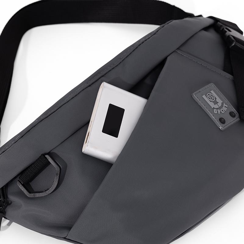 Lässige Herren Umhängetasche - Verschleißfeste Brusttasche mit verstellbarem Schultergurt