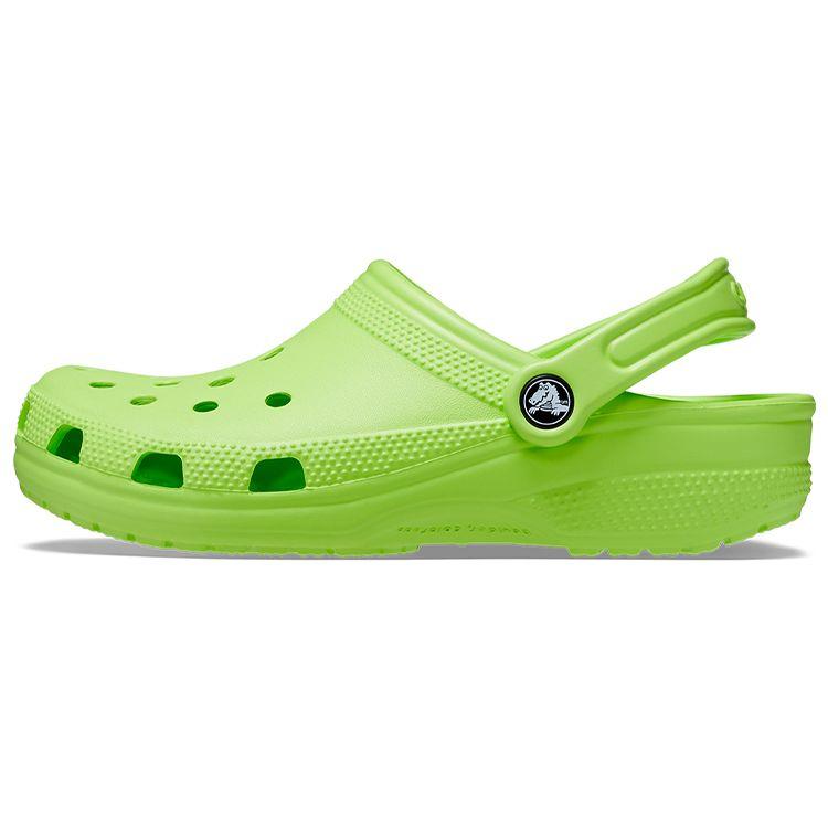 Crocs Classic Clog EVA Soft Comfortable 2cm Hole Shoes Unisex Clogs Lemon-Green 10001-3UH