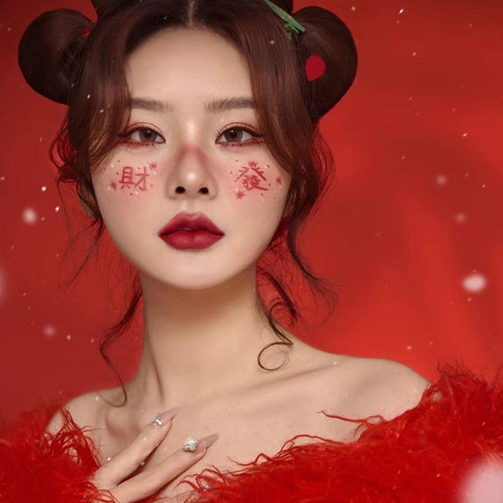 

Face Tattoo Face Stickers Waterproof Beauty Sticker Beauty Eye Makeup Decal Makeup Stickers Sugared Gourd