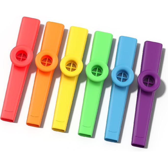 MUSCELL 36PCS Plastic Kazoo Bulk - Multi Colors, Party Favors, Operation Christmas Child Bulk Items, Kazoos Musical Instruments for Music Classroom