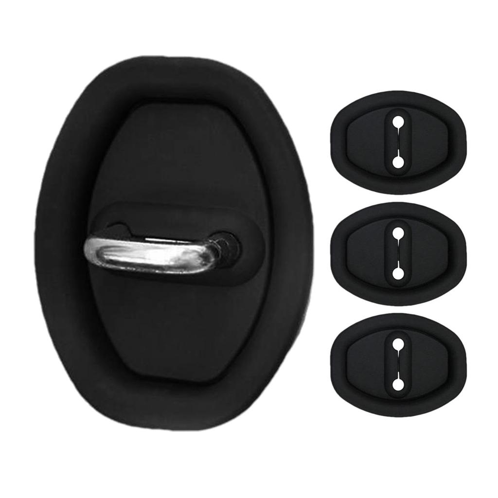 Car Door Latch Silicone Pads, Car Door Lock Protectors, Auto Door Lock Latch Cover