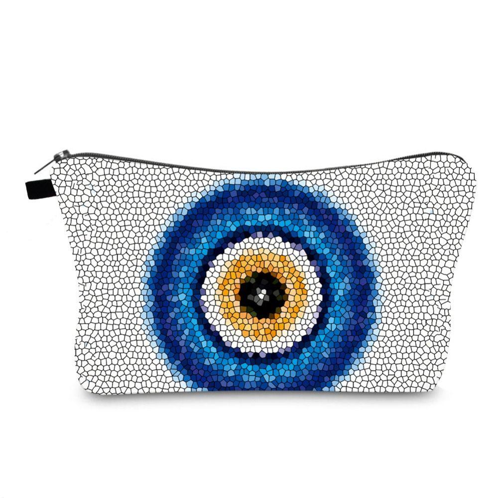 Eye Print Large Capacity Wash Pouch Toiletry Bag Korean Storage Bags Cosmetic Bags Women Clutch Bag