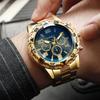 2 Stück/Set Mode Herrenuhr Hip Hop Falsche Drei Augen Rundes Gehäuse Stahlarmband Quarzuhren Set (Box nicht im Lieferumfang enthalten)