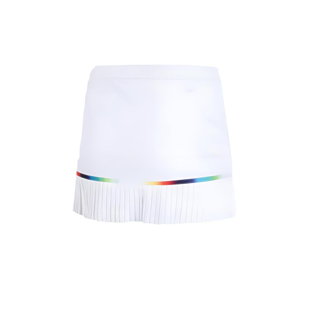 Li Ning Sports Breathable Quick-Dry Skirt With Safety Shorts For Badminton Women Skirts White ASKS140-1