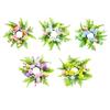 Candle Ring Wreath Pillar Candleholder Wreath Easter Eggs Decorative Artificial