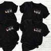 Nai Nai Ye Ye Gong Gong Po Po Ah Yi Avó Avô Chinês Anúncio de Gravidez Camisetas Gráficas Familiares Combinando Unissex