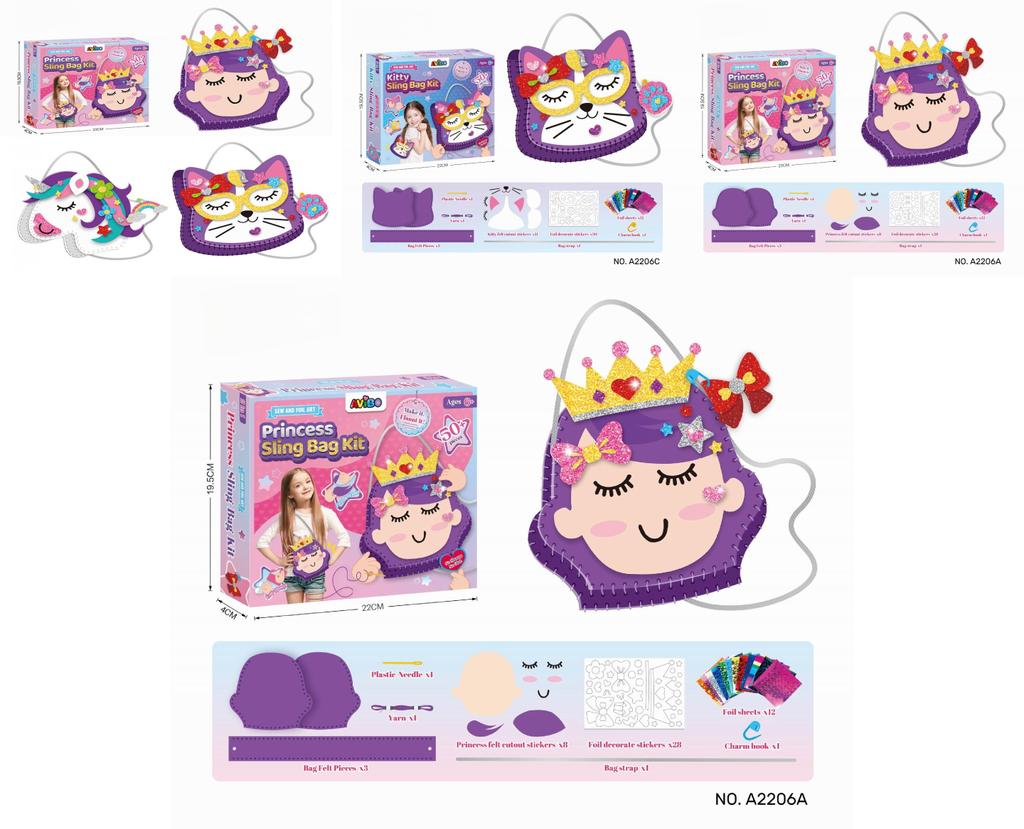 Diy Craft Bundle For Children Featuring Felt Fabric For Handmade Bags And Interactive Learning