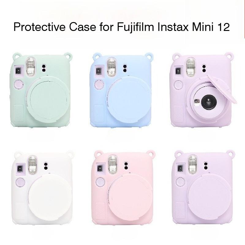 Silicone Protective Case for Fujifilm Instax Mini 12 Camera Soft Shell Camera Bag for Instax Mini 12 Camera Case