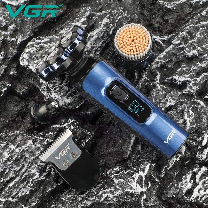 High-quality Reciprocating  Multi-blade Floating Electric Shaver Household Digital Display  Waterproof Four-in-one Men's Care Set Razor