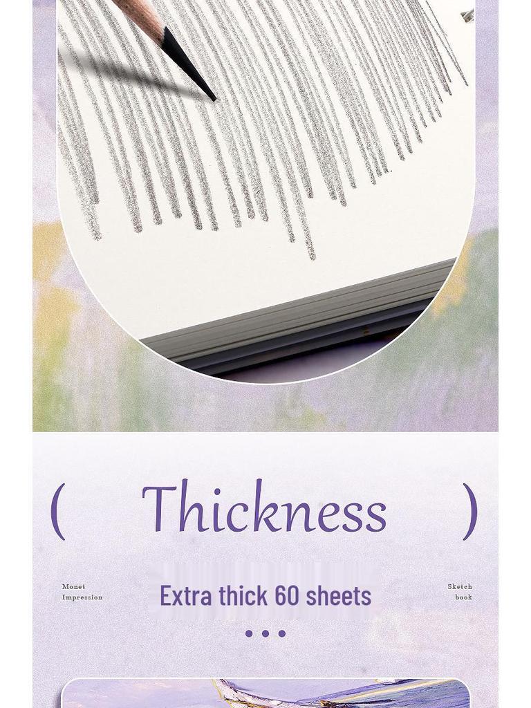 Premium Hardcover Detachable Sketchbook for Art Students with Thick Drawing Paper
