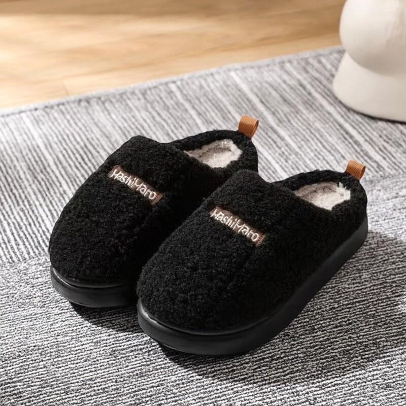 

Rogue Rabbit Plush Cotton Slippers: Silent, Thick-Bottom, Super Soft Lambswool Indoor Shoes for Men and Women. 38-39