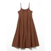 [Raybeams] One-Piece Tuck Flare Camisole Dress Women's BROWN 0 Brown