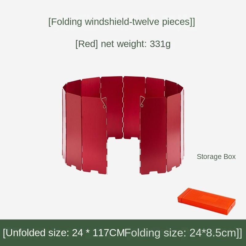 Outdoor Windshield Portable Gas Stove Windshield Stove Gas Stove Enclosure Camping Thickened Furnace End Ring Folding Windproof Board