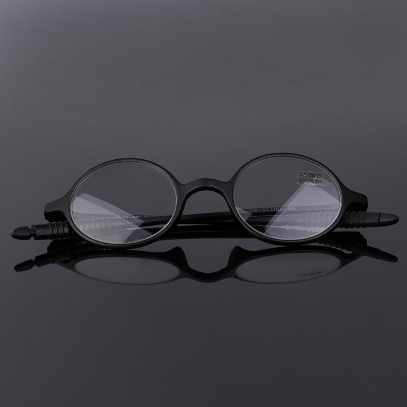New Lightweight TR90 Round Reading Glasses Resin Presbyopia Eyeglasses +1.0~+4.0