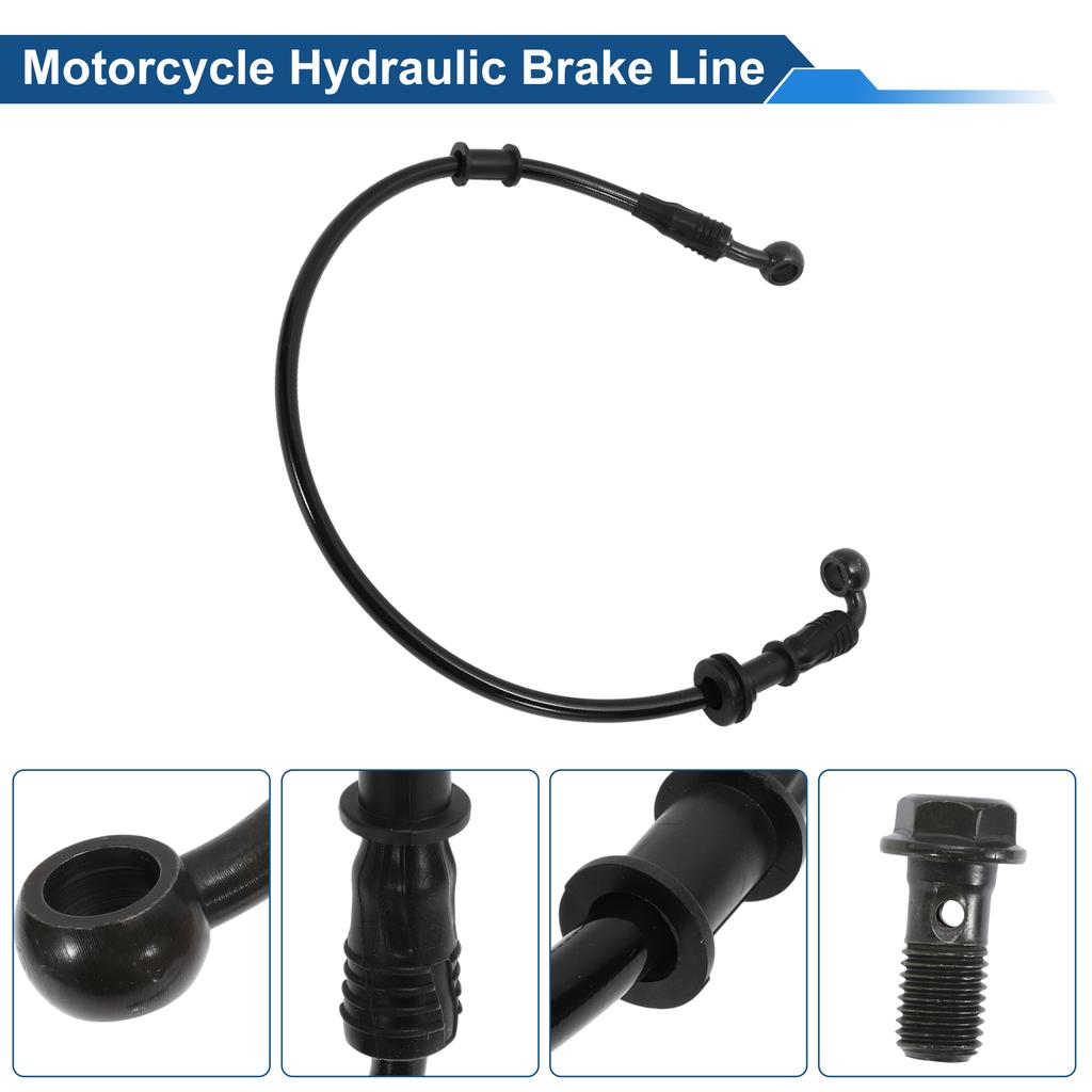 Motoforti 50/60/70/80/90/100/110/120/130cm Motorcycle Brake Clutch Oil Hose Line Kit for Motorcycles Dirt Bikes ATV Black