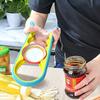 Multifunctional 4 In 1 Jar Opener,Labor-Saving Fast Manual Can Openers for Kitchen Tool,Bottle Cap Remover with Non-slip Grip