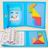 Hot Magnetic Jigsaw Puzzle 3D Geometric Shapes Tangram Board Kids Montessori Games for Children Educational Wooden Toys