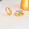 Vintage Sun Hoop Earrings for Women Zircon Huggie Earrings Minimalist Daily Wear Jewelry Gift