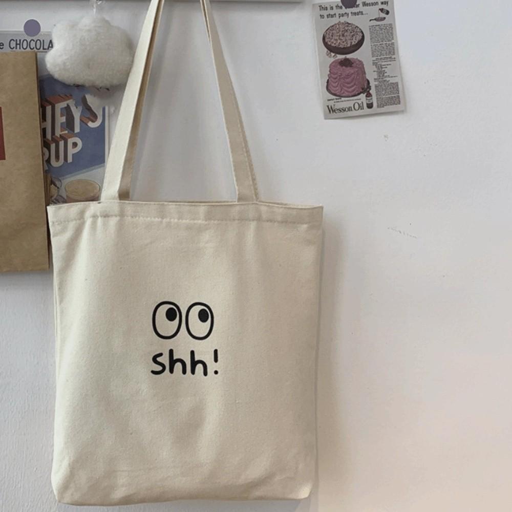 Portable Mommy Handbag Casual Cloth Shoulder Bag Simple Canvas Tote Bag  Travel