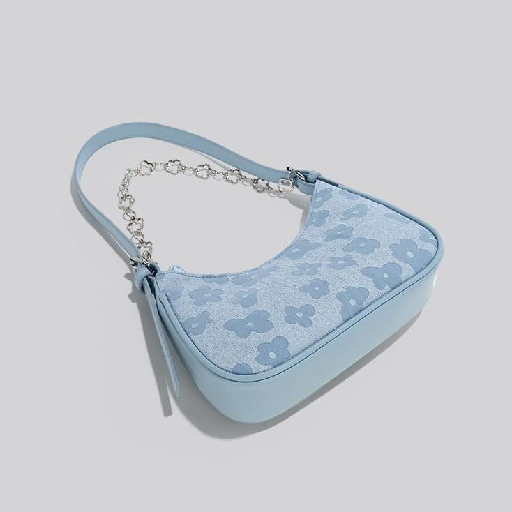 Borsa Piccola Jacquard alla Moda e Versatile, Borsa Monospalla a Tracolla da Ascella, Borsa da Donna dal Design di Nicchia e di Alta Gamma